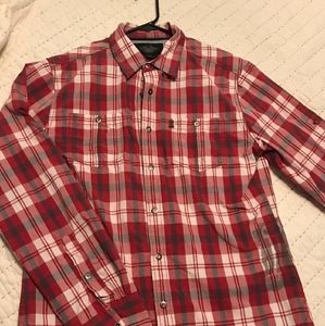 Harley Davidson mens Black label slim fit button up